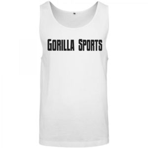 Gorilla Sports Sportovní volné tílko, bílé, S obraz