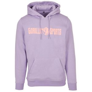 Gorilla Sports Mikina s kapucí, fialová/korálová 2XL obraz