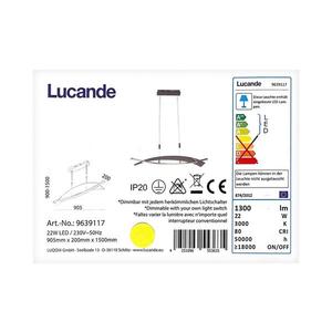 Lucande Lucande - LED Stmívatelný lustr na lanku MARIJA LED/22W/230V obraz