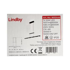 Lindby Lindby - LED Stmívatelný lustr na lanku NAIARA 7xLED/4W/230V obraz