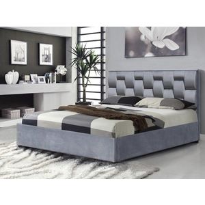 HALMAR Čalouněná postel Anab 160x200 dvoulůžko - šedá obraz