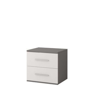 Idzczak Meble Noční stolek OMEGA 55 cm šedý/bílý obraz