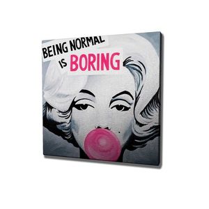 Wallity Obraz na plátně Being normal is boring KC237 45x45 cm obraz