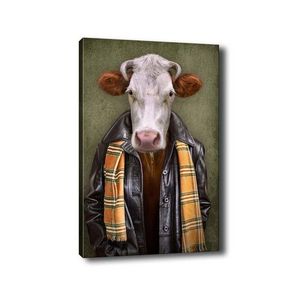 Wallity Obraz na plátně Cow portrait 50x70 cm obraz