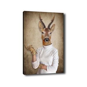 Wallity Obraz na plátně Deer portrait 50x70 cm obraz