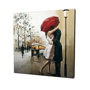 Wallity Obraz na plátně Red umbrella kiss KC042 45x45 cm obraz