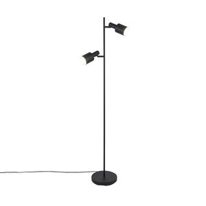 Moderní stojací lampa černá 2-světla - Stijn obraz
