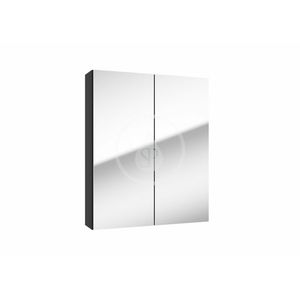 Kielle Vega Zrcadlová skříňka, 60x73x15 cm, matná černá 50118604 obraz