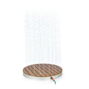 Blumfeldt Sumatra Breeze, RD, zahradní sprcha, WPC hliník, Ø70, 4cm, kulatá obraz