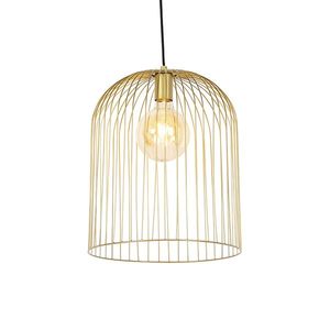 Designová závěsná lampa zlatá - Wire Knock obraz
