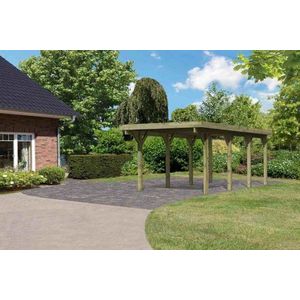 Dřevěný přístřešek / carport CLASSIC 2A Lanitplast obraz