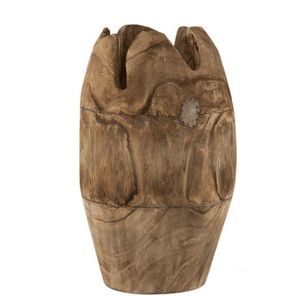 Dřevěná váza v přírodním provedení Inégal - ∅ 23*40, 5 cm 1123 obraz