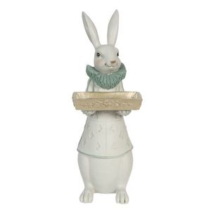 Dekorace králičí chlapec s podnosem - 15*13*37 cm 6PR3155 obraz