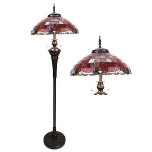 Stojací lampa Tiffany Reddo - Ø 51*166 cm E27/max 3*60W 5LL-6291 obraz