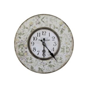 Béžové antik nástěnné hodiny Rose de Provence – 34*3cm/ 1*AA 22032119 obraz