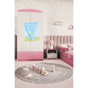 Kocot kids Dětská skříň Babydreams 90 cm méďa růžová obraz