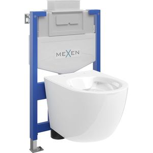 MEXEN/S WC předstěnová instalační sada Fenix XS-U s mísou WC Lena, bílá 6853322XX00 obraz