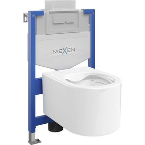 MEXEN/S WC předstěnová instalační sada Fenix XS-U s mísou WC Sofia, bílá 6853354XX00 obraz