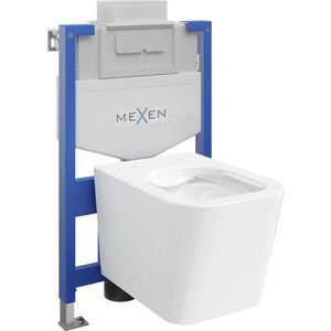 MEXEN/S WC předstěnová instalační sada Fenix XS-U s mísou WC Teo, bílá 6853385XX00 obraz