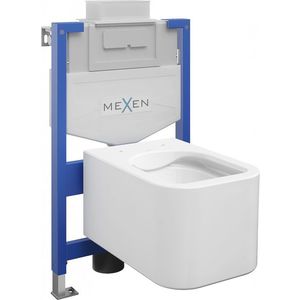MEXEN/S WC předstěnová instalační sada Fenix XS-U s mísou WC Elis, bílá 6853391XX00 obraz