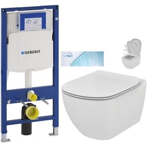 GEBERIT Duofix bez tlačítka + WC Ideal Standard Tesi se sedátkem SoftClose, AquaBlade 111.300.00.5 TE1 obraz