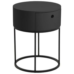 Nočný stolek POLO, 1 zásuvka, Černá Barva obraz