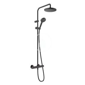 HANSGROHE Vernis Blend Sprchový set Showerpipe 200 s termostatem, EcoSmart, matná černá 26089670 obraz