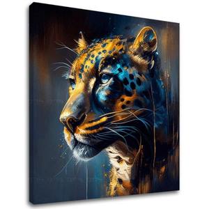 Dekorativní malba na plátně - PREMIUM ART - Jaguar's Grace in the Wild obraz