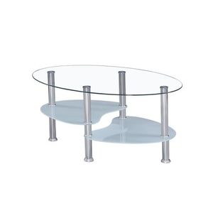 GALID konferenční stolek, ocel/sklo obraz