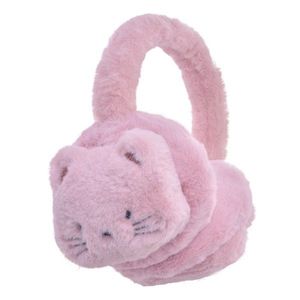 Růžové klapky na uši s kočičkou - 13 cm MLLLEW0013P obraz