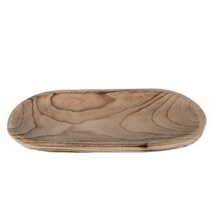 Přírodní dekorativní dřevěná servírovací mísa/talíř - 40*18*4 cm 6H2130 obraz