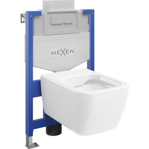 MEXEN/S WC předstěnová instalační sada Fenix XS-U s mísou WC Margo, bílá 6853342XX00 obraz