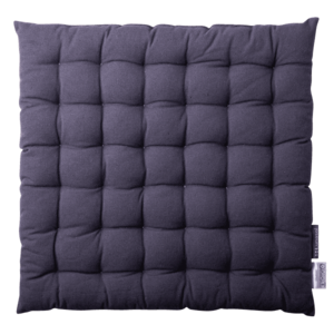 Ocelově šedý bavlněný polštářek na židli 40 x 40 x 4 cm - Basic Ambiente obraz