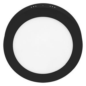 T-LED Černý přisazený LED panel kulatý 120mm 6W Barva světla: Denní bílá 102171 obraz