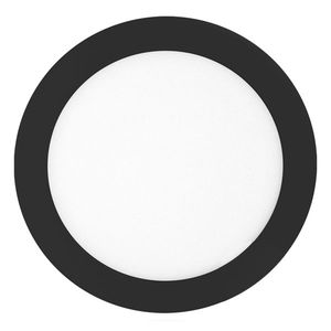 T-LED Černý vestavný LED panel kulatý 120mm 6W Barva světla: Teplá bílá 102130 obraz