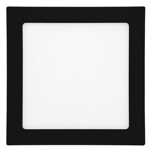 T-LED Černý vestavný LED panel hranatý 225 x 225mm 18W Barva světla: Teplá bílá 102116 obraz