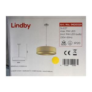 Lindby Lindby - Lustr na lanku SEBATIN 3xE27/11W/230V obraz