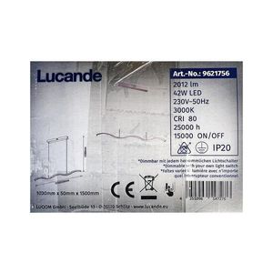 Lucande Lucande - LED Stmívatelný lustr na lanku BRAMA LED/42W/230V obraz