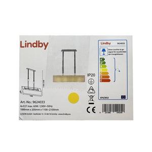 Lindby Lindby - Lustr na lanku MARIAT 4xE27/60W/230V obraz