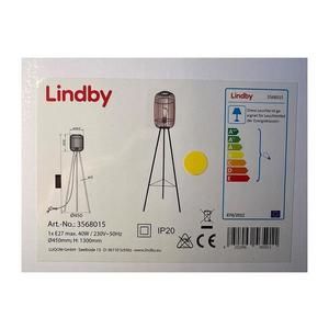 Lindby Lindby - Stojací lampa MARLY 1xE27/40W/230V obraz