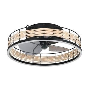 Eglo Eglo 35148-LED Stmívatelný stropní látor FRANA LED/28W/230V černá/béžová+DO obraz