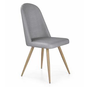 Židle K214 kov/eko kůže šedá 49x59x90 obraz