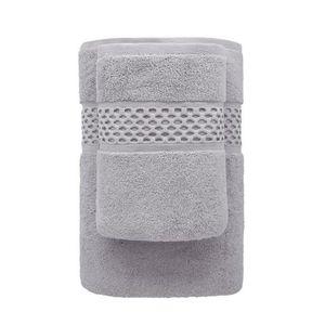 Faro Bavlněný ručník Rete 50x90 cm šedý obraz