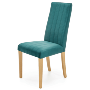 Jídelní židle DIAGU 3 dub medový/tmavě zelená obraz