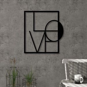 Nástěnná kovová dekorace Love obraz