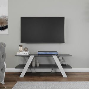 Kalune Design TV stolek APRIL 120 cm bílý/antracitový obraz