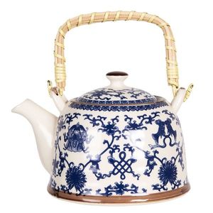 Konvička na čaj s modrými ornamenty - 18*14*12 cm / 0, 8L 6CETE0082 obraz