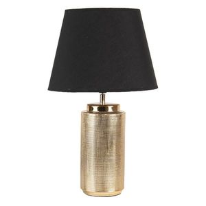 Zlatá stolní lampa Arina s černým stínidlem- Ø 30*51 cm E27/max 60W 6LMC0053 obraz