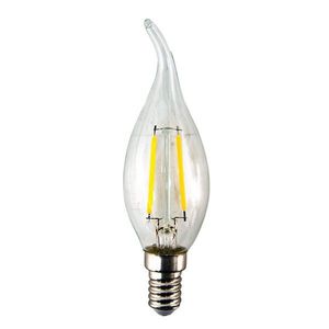 LED designová žárovka ve tvaru svíčky transparentní - 3 cm E14/2W LP109 obraz
