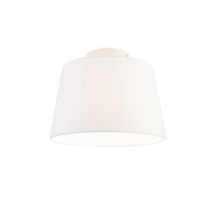 Moderní stropní svítidlo s bílým stínidlem 25 cm - Combi obraz